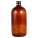 Empty Amber Glass Bottle For Home Decor