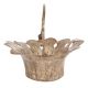 Brass Flower Shaped Basket With Handle