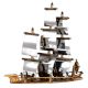 Brass Metal Sailboat Model Statue For Decoration