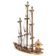 Brass Metal Sailboat Model Statue For Decoration