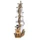 Brass Metal Sailboat Model Statue For Decoration