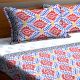 Multicolored Cotton 1 Double Bedsheet With 2 Pillow Covers