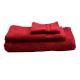 Cotton Bath Towel In Set Of 3 for Men & Women Maroon