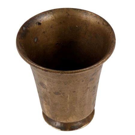 Old Brass Flowers Vase Planter