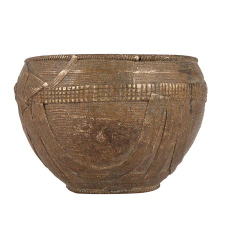 Brass Dhokra Bowl from Orissa For Rice Measurement