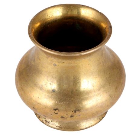 Brass Kalash Pot With Golden Finish
