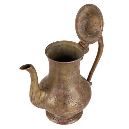 Brass Arabic Style Tea Pot In Antique Finish