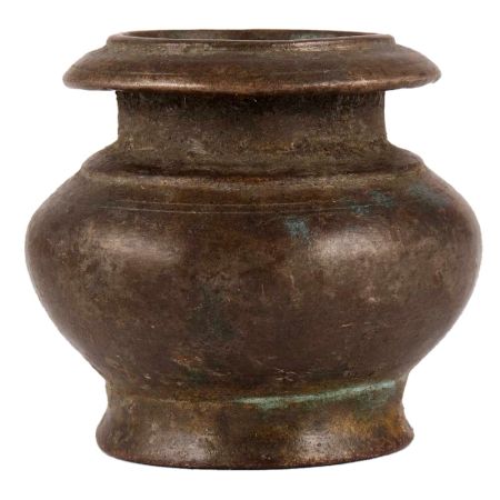 Brass Solid Brass Water Pot In Patina Finish