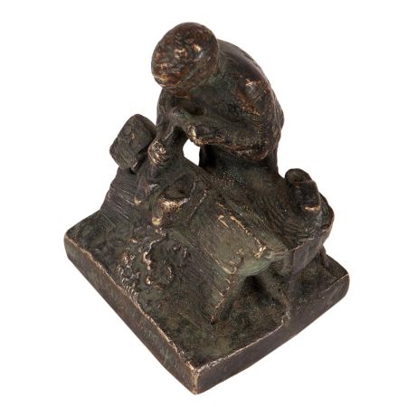 English Artwork Man Doing Repair Work