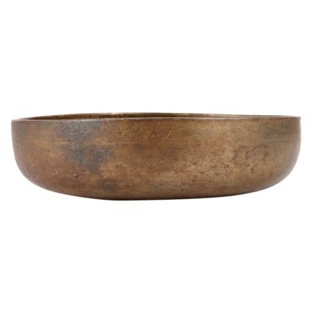 Wide Brass Offering Bowl