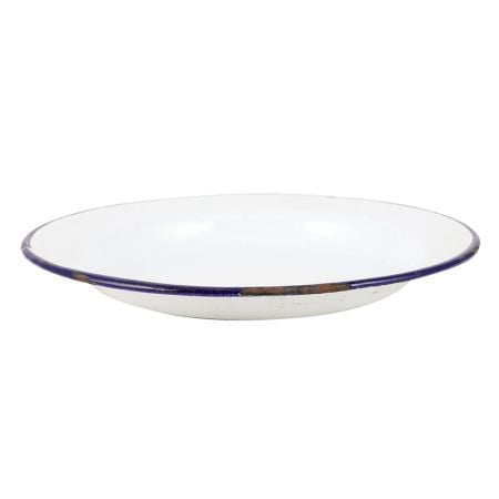 Utensil Plate With White Enamel Work