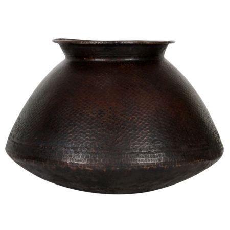 Bass Indian Hindu Water Pot With A Curved Base