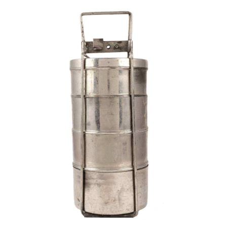 Brass Tiffin Box With 4 Compartments
