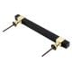 Black Resin And Brass Door Handles (8 Inch)