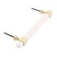 White Resin And Brass Door Handles (8 Inch)