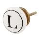 L Flat Alphabet Ceramic Drawer Knob