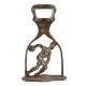 Brass Bottle OpenerÂ With Athlete Figurine