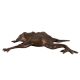 Brass Frog Figurine In Black Finish