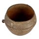 Tribal Brass Rice Measurement Bowl With One Handle