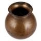 Round Brass Lota for Puja With Antique Finish