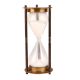 Brass Sand Timer Or Hour Glass With White Sand