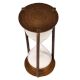 Brass Sand Timer Or Hour Glass With White Sand