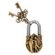 Brass Girl Dolphin Padlock Door Lock