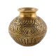 Handcrafted Carving Brass Pooja Kalash Pot
