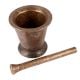 Brass Mortar And Pestle In Dark Finish