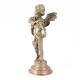 Brass Standing Cherub Angel Statue Baby Angel Guitar Violin