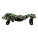 Brass Sea Horse Nautical Door Handle In Green Patina Finish