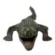 Solid Brass Crocodile Figurine