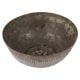 Old Brass Round Bowl With Carved Border On Rim
