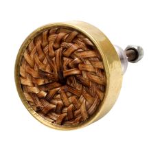 Natural Round Rattan Cabinet Knobs