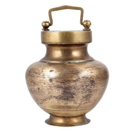 Old BrassÂ Priest's Kamandal Water Pot