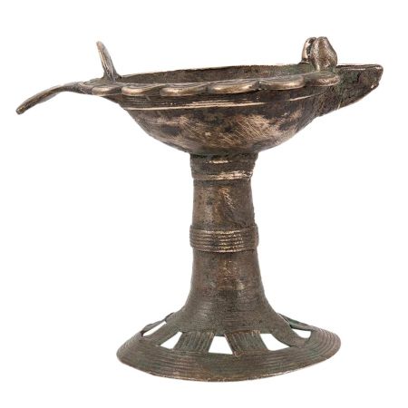 Brass  Fish Shaped Diya With Stand