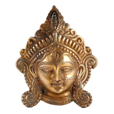 Brass Durga FaceÂ Wall Hanging