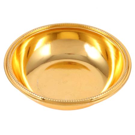 Handmade Golden Kansa Or Brass Bowl