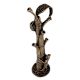 Brass Dhokra Incense Burner Of Tribal Man  Holding Tree