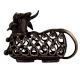Brass Jali Design Sitting Nandi Statue