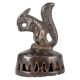 Brass Squirrel Figurine Skin Foot Scrubber