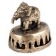 Golden Brass Elephant Figurine  Skin Scrub Foot Cleaner