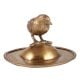 Brass Bird On A Raised Ball Plate