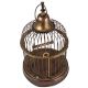 Brass Hanging Bird Cage In Dark Finish