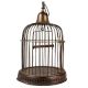 Brass Hanging Bird Cage In Dark Finish