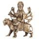 Brass Devi Durga Or Amba Statue Sitting On Lion