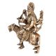 Brass Devi Durga Or Amba Statue Sitting On Lion