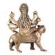 Brass Devi Durga Or Amba Statue Sitting On Lion