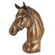 Brass Horse Bust With  Antique finish