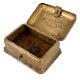 Brass Trinket Box  with Hinged Lid And Latch